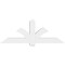 Ekena Millwork Redmond Architectural Grade PVC Gable Bracket, 72"W x 27"H x 6"D x 6"F, 9/12 Pitch GBP072X27X0606RED00 - alternate 4
